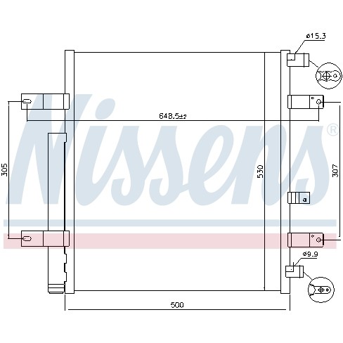 Слика на Ладник за клима NISSENS 940094 за камион Mercedes Atego 2 924 K - 238 коњи дизел