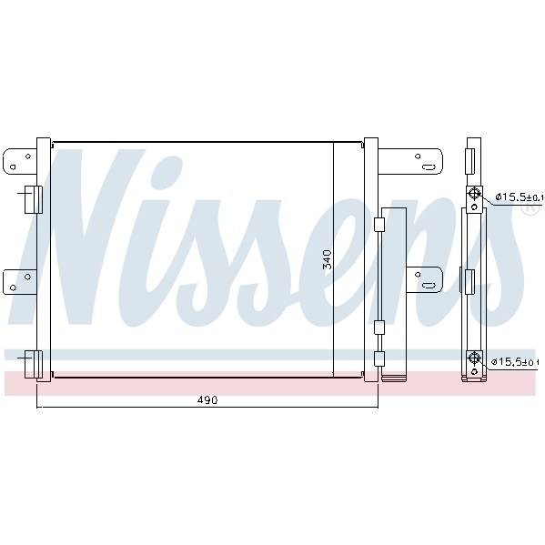 Слика на Ладник за клима NISSENS 940096 за камион Iveco Eurocargo 65 E 13 K tector - 130 коњи дизел