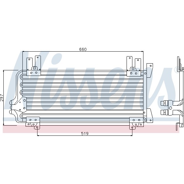 Слика на Ладник за клима NISSENS 94012 за Renault 21 Saloon 1.7 (L48E) - 90 коњи бензин