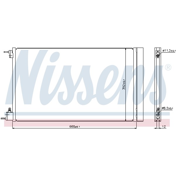 Слика на Ладник за клима NISSENS 940124 за Ford Ranger (TU) 3.0 TDdi - 163 коњи дизел