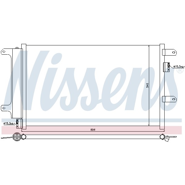 Слика на Ладник за клима NISSENS 940141 за камион Iveco Daily 2 Bus Box 29 L 9 V - 90 коњи дизел