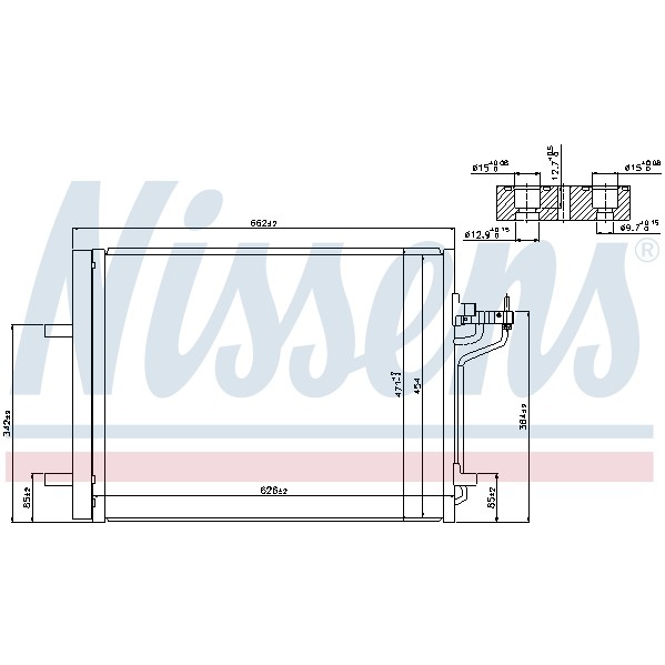 Слика на Ладник за клима NISSENS 940183 за Ford Focus 3 Turnier 1.6 Flexifuel - 150 коњи Бензин/Етанол