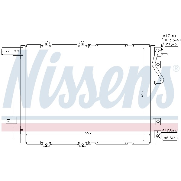 Слика на Ладник за клима NISSENS 940203 за Kia Sorento (JC) 2.5 CRDi - 140 коњи дизел