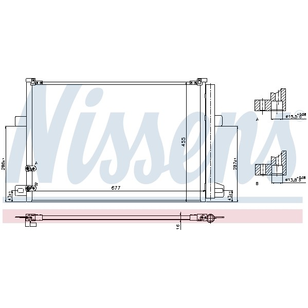 Слика на Ладник за клима NISSENS 940225 за VW Amarok Pickup 3.0 TDI 4motion - 163 коњи дизел