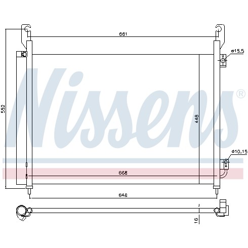 Слика на Ладник за клима NISSENS 940316 за Renault Koleos (HY) 2.0 dCi 4x4 (HY0B) - 173 коњи дизел