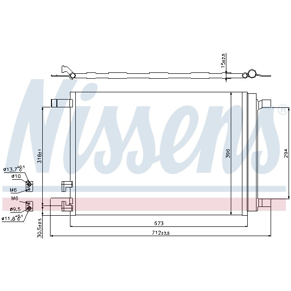 Слика на Ладник за клима NISSENS 940319 за Audi A3 (8V1) 1.8 TFSI - 180 коњи бензин