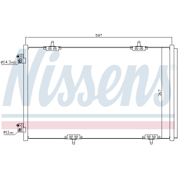 Слика на Ладник за клима NISSENS 940333 за Peugeot 301 1.6 VTi 115 - 115 коњи бензин