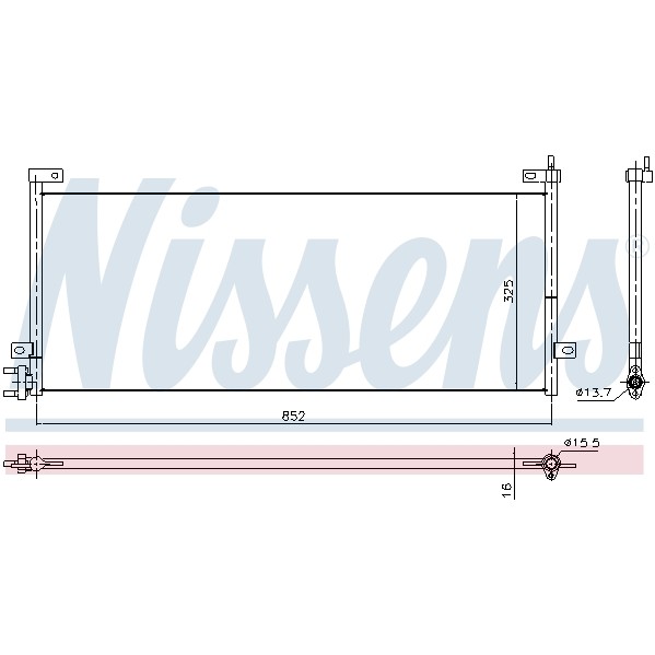 Слика на Ладник за клима NISSENS 940429 за камион Volvo FH 460 - 460 коњи дизел