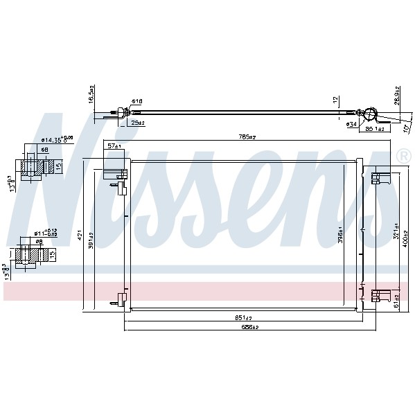 Слика на Ладник за клима NISSENS 940479