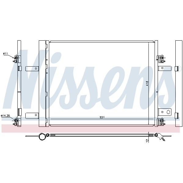 Слика на Ладник за клима NISSENS 940480 за Citroen Jumpy (V) 2.0 BlueHDi 150 - 150 коњи дизел