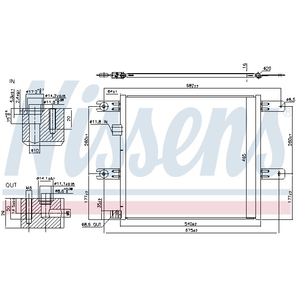 Слика на Ладник за клима NISSENS 940541 за камион Volvo Fe 2 FE 240-18 - 240 коњи дизел