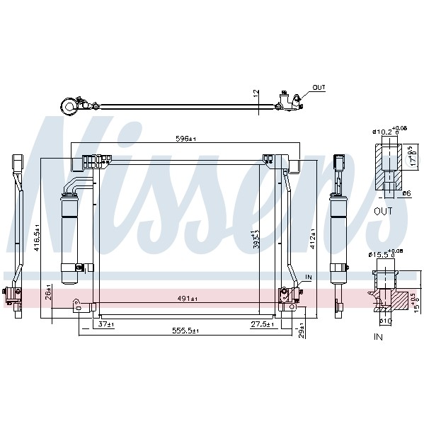 Слика на Ладник за клима NISSENS 940555 за Nissan Juke 1.6 DIG-T NISMO 4x4 - 200 коњи бензин