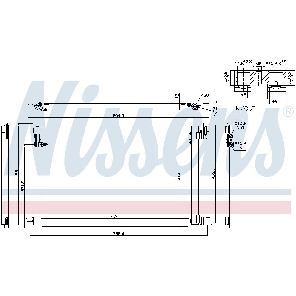 Слика на Ладник за клима NISSENS 940685 за Audi Q7 (4M) 3.0 TFSI - 333 коњи бензин