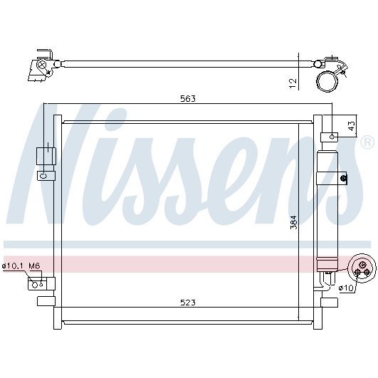 Слика на Ладник за клима NISSENS 940789