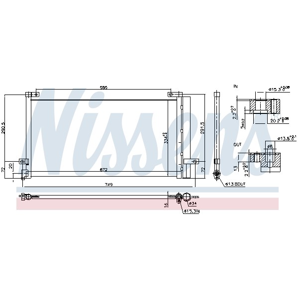 Слика на Ладник за клима NISSENS 940803 за камион Volvo FM 380 - 380 коњи дизел