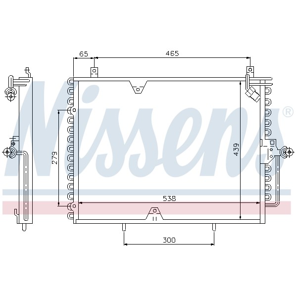 Слика на Ладник за клима NISSENS 94162 за Mercedes E-class (w124) 200 E (124.021) - 122 коњи бензин