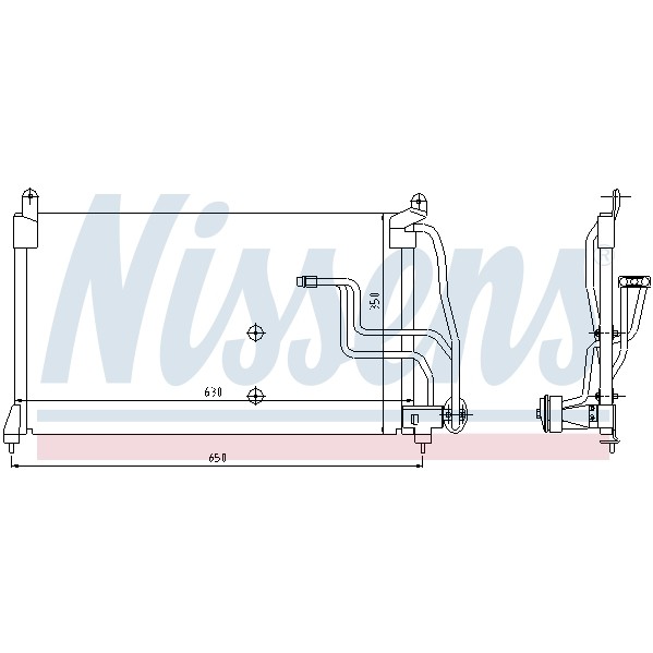 Слика на Ладник за клима NISSENS 94190 за Opel Vectra A 2.0 i 16V - 136 коњи бензин