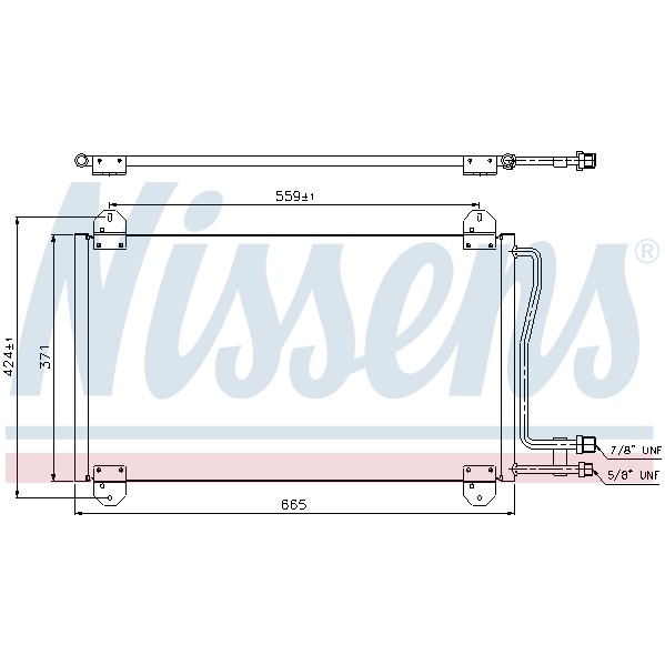 Слика на Ладник за клима NISSENS 94225 за Mercedes Sprinter 2-t Box (901,902) 208 D - 82 коњи дизел