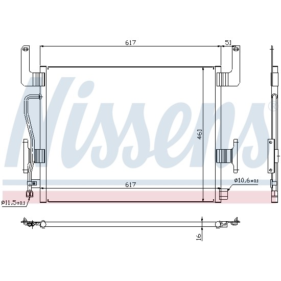 Слика на Ладник за клима NISSENS 94254 за камион Renault Premium 1 Route 300.18 - 298 коњи дизел