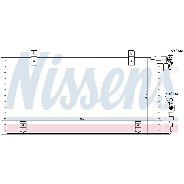 Слика на Ладник за клима NISSENS 94309 за Audi 80 Sedan (89, 89Q, 8A, B3) 2.0 E - 113 коњи бензин