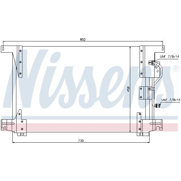 Слика на Ладник за клима NISSENS 94336 за камион Mercedes Actros 1996 1843 S, 1843 LS - 428 коњи дизел