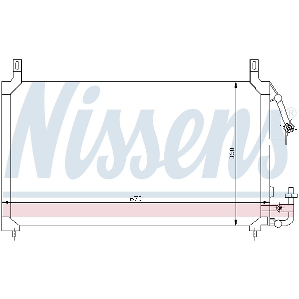 Слика на Ладник за клима NISSENS 94424 за Daewoo Cielo Sedan KLETN 1.8 (19) - 101 коњи бензин