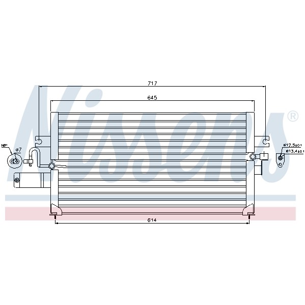 Слика на Ладник за клима NISSENS 94427 за Nissan Primera (P10) 2.0 GT 4x4 - 143 коњи бензин