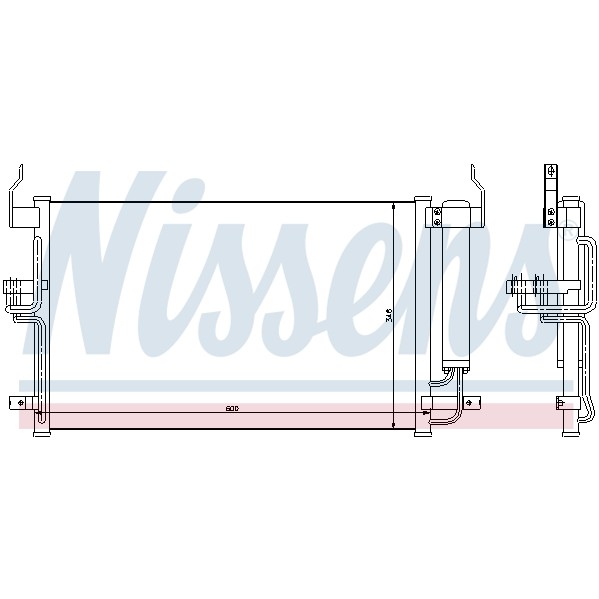 Слика на Ладник за клима NISSENS 94448 за Hyundai Lantra 2 Break (J-2) 1.6 i - 90 коњи бензин