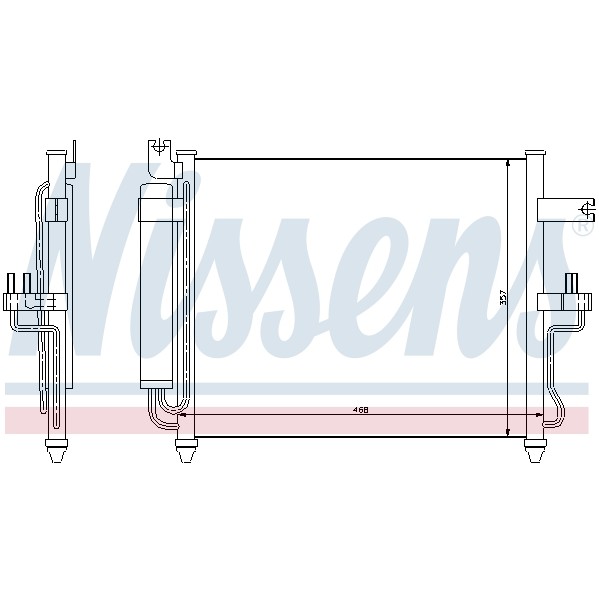 Слика на Ладник за клима NISSENS 94452 за Hyundai Accent 2 (LC) 1.5 - 105 коњи бензин