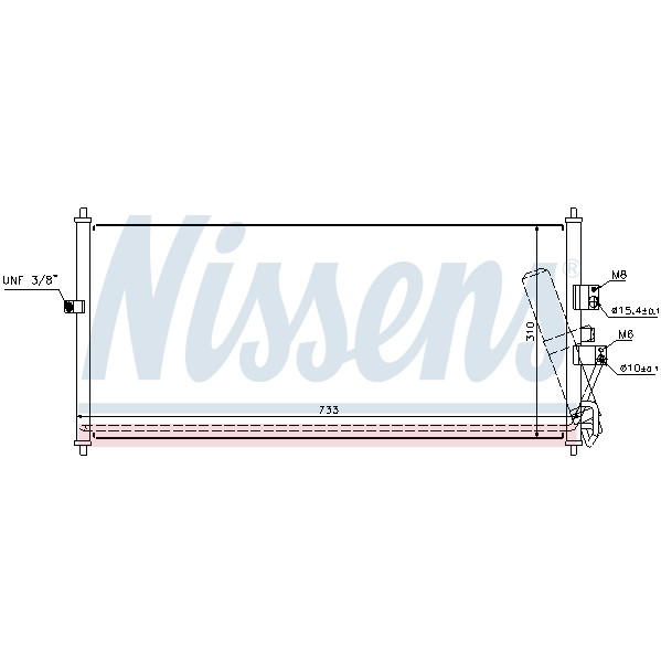 Слика на Ладник за клима NISSENS 94521 за Nissan Pulsar Hatchback (N16) 1.5 dCi - 82 коњи дизел