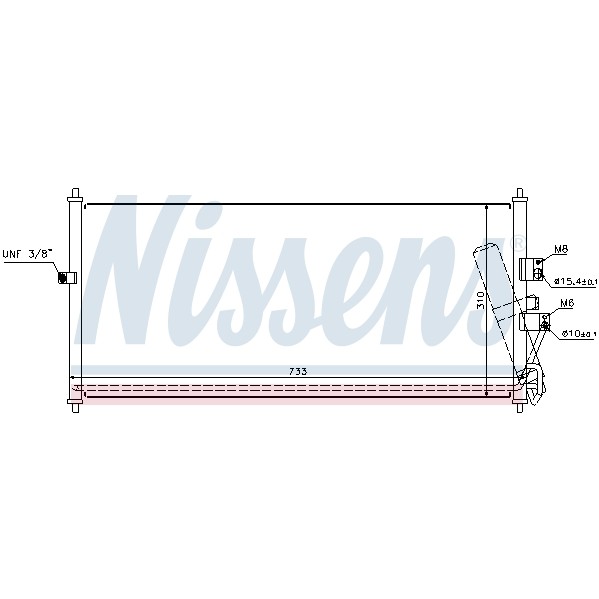 Слика на Ладник за клима NISSENS 94521 за Nissan Pulsar Saloon (N16) 2.2 dCi - 112 коњи дизел