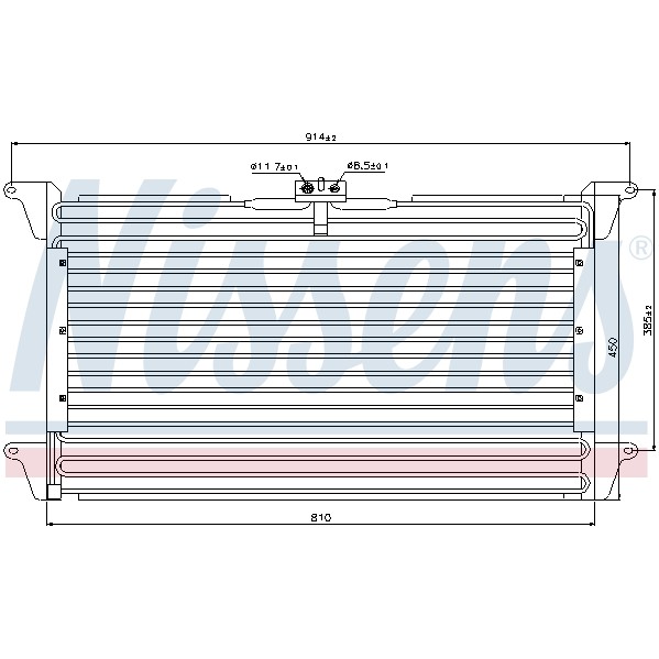 Слика на Ладник за клима NISSENS 94539 за камион Scania 4 Series 144 G/460 - 460 коњи дизел