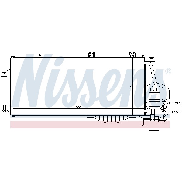 Слика на Ладник за клима NISSENS 94548