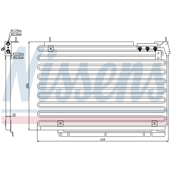 Слика на Ладник за клима NISSENS 94576 за Volvo 940 Saloon (944) 2.4 TD Intercooler - 122 коњи дизел