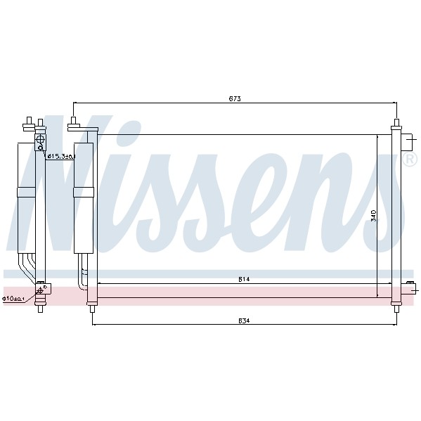 Слика на Ладник за клима NISSENS 94621 за Nissan Note (E11) 1.4 - 88 коњи бензин