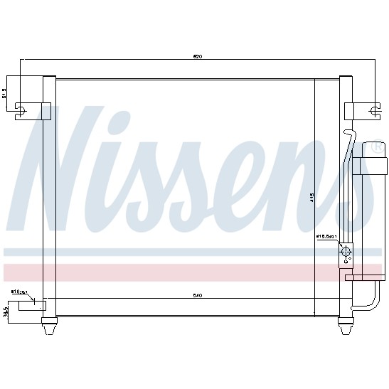 Слика на Ладник за клима NISSENS 94640