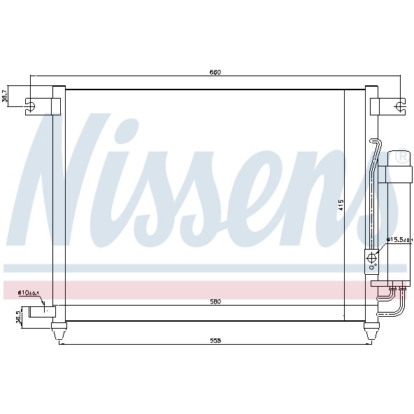 Слика на Ладник за клима NISSENS 94641