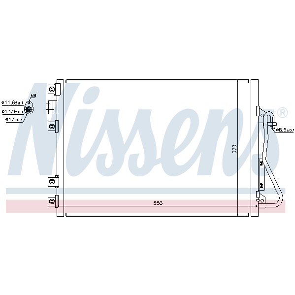 Слика на Ладник за клима NISSENS 94657 за Renault Kangoo Express (FC0-1) 1.6 16V - 95 коњи бензин