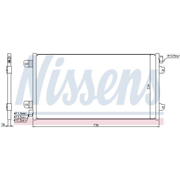 Слика на Ладник за клима NISSENS 94659 за Renault Master 2 Box (FD) 2.5 dCi - 120 коњи дизел