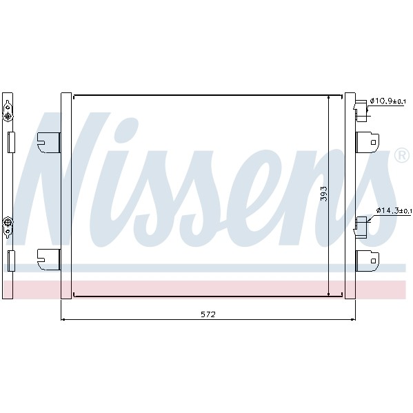 Слика на Ладник за клима NISSENS 94673 за Renault Megane 1 (BA0-1) 2.0 i (BA0G) - 114 коњи бензин