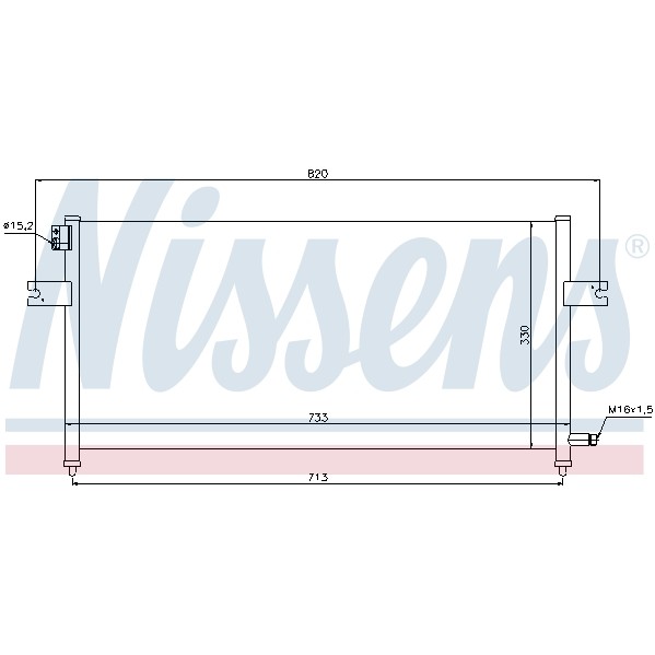 Слика на Ладник за клима NISSENS 94759 за Nissan Pick up (D22) 2.4 - 107 коњи бензин