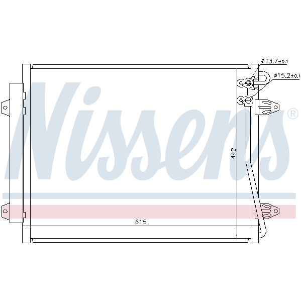 Слика на Ладник за клима NISSENS 94832 за VW Passat 6 Sedan (B6,3c2) 3.6 FSI 4motion - 280 коњи бензин