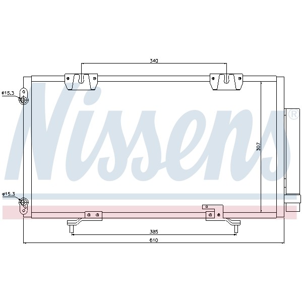 Слика на Ладник за клима NISSENS 94833 за Toyota Avensis Saloon (T22) 1.8 VVT-i - 129 коњи бензин