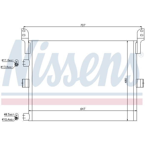 Слика на Ладник за клима NISSENS 94918 за камион Volvo Fe 1 FE 280-18 - 280 коњи дизел