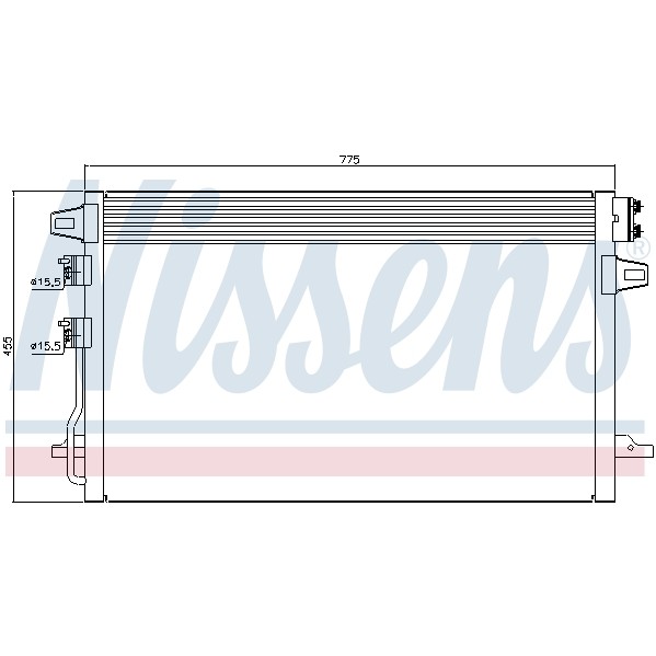 Слика на Ладник за клима NISSENS 94929 за CHRYSLER VOYAGER 4 RG 2.4 - 147 коњи бензин