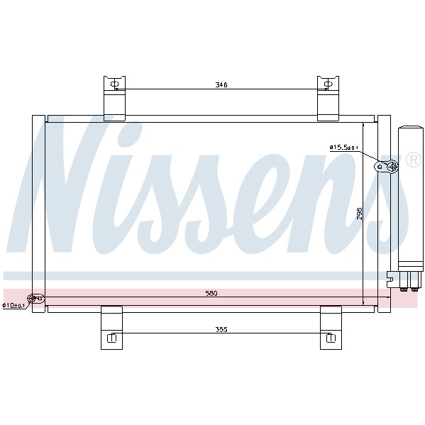 Слика на Ладник за клима NISSENS 94934