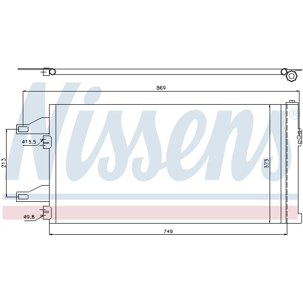 Слика на Ладник за клима NISSENS 94985 за Citroen Relay Platform 2.2 HDi 110 - 110 коњи дизел