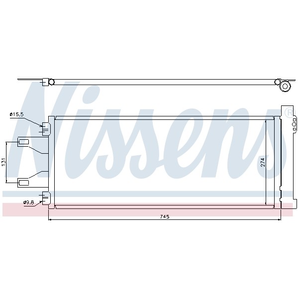 Слика на Ладник за клима NISSENS 94986 за Fiat Ducato BUS 250 130 Multijet 2,3 D - 131 коњи дизел