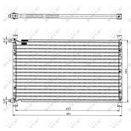 Слика на Ладник за клима NRF 35063 за камион Volvo F 10/320 - 310 коњи дизел