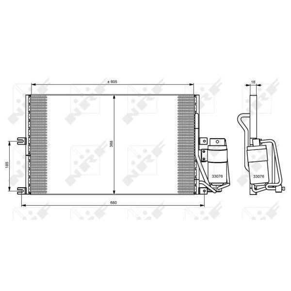 Слика на Ладник за клима NRF 35183